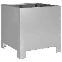 Helloshop26 - Jardinière bac lit surélevé plantes fleurs terrasse jardin 30 x 30 x 30 cm acier galvanisé Argent 02_0037490 02_0037490 - acier 3000