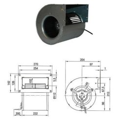 Ventilateur centrifuge d4e133-dl01-h9 ebmpapst