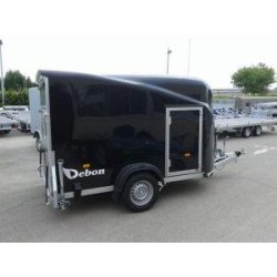 Fourgon Debon Cargo II noir - 300x155x170 cm - 1300 kg avec porte latérale