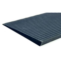 Rampe d'accès pour PMR en caoutchouc - biseautée, recoupable et réglable - 25 mm x 150 mm