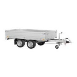 Plateau ridelle 276x170 cm - PTC 2700 kg - 2 essieux Saris - Aluminium double paroi