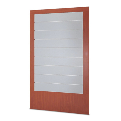 Vitrine d'exposition 120/PDVA - Présentoir mural en bois - Dimensions 120x3x218 cm
