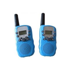 Talkie-walkie compact et léger - Paire avec VOX, portée 8 km, écran LCD et lampe torche intégrée