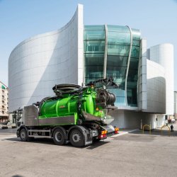 Cap Combi FI - Hydrocureur Cappellotto avec cloison fixe interne - Pompe haute pression et dévidoir pivotant