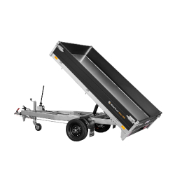 Remorque Benne SARIS - K1276 - 276x150 cm - PTAC 1350 kg - 1 Essieu - Freinée - Aluminium