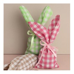 Sac Bunny Vichy vert 13,7x29cm