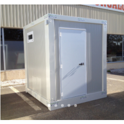 Bungalows de chantier monobloc aménagé - Sanitaire 2.35 x 2.20 m avec WC, douche et lavabo
