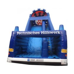 Toboggan gonflable Camion - 9m x 5m x 7m - Réf. TBG15-RB - Sécurité CE EN 14960
