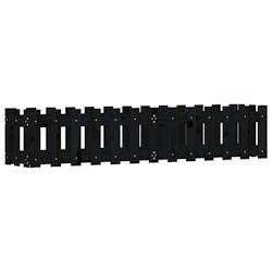 Helloshop26 - Jardinière bac lit surélevé plantes fleurs terrasse jardin de jardin design de clôture 150 x 30 x 30cm pin massif noir 02_0039795 -