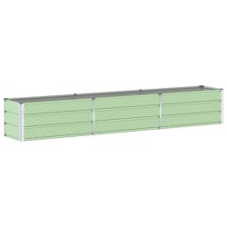 Helloshop26 - Jardinière moderne design industriel extérieur 480 x 50 x 45 cm en acier galvanisé vert pastel 02_0059279 - vert acier 3000241043818