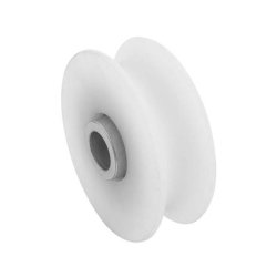 Roue gorge ronde 20 mm de diametre 100 mm en nylon simple roulement à billes