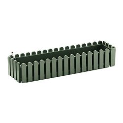 Jardinière POÉTIC style maison de campagne - Aqua Comfort 75 cm - plastique recyclé - vert laurier