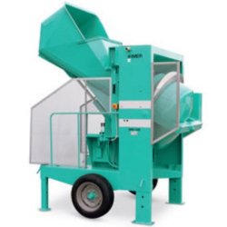 Bétonnière hydraulique tractable BRO 500 - Capacité de malaxage 290 L - Idéale pour différents travaux
