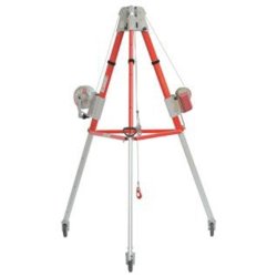 Tripodes de levage mobile en aluminium - Capacité 500 kg avec treuil autobloquant et câble 30 m - Certifié CATEC - MARTIN