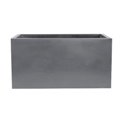 WellHome - Jardinière Rodr-i coloris gris ciment 60x20x20cm - gris plastique WH13562