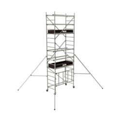 Échafaudage roulant aluminium - surface utile plancher 148x58 cm - réf. Ag02698 - tubesca comabi
