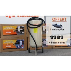 Sableuse Aérogommeuse - Ro-K-SAB - 44 litres - avec détendeur et accessoires inclus