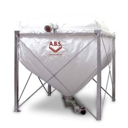 Silo polyvlent classique  avec sortie en tissu conique pour granulés de bois modèles flexibles - Flexilo standard - ABS
