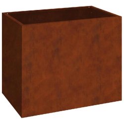 Helloshop26 - Cache-pot de jardin moderne minimaliste 50 x 32 x 40 cm durable style industriel en acier patiné 02_0052466 - métal 3000237435283