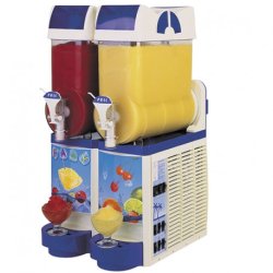Machine à granité professionnelle - 2 bacs x 10 litres - Production 400 portions/jour - Double système de mélange breveté