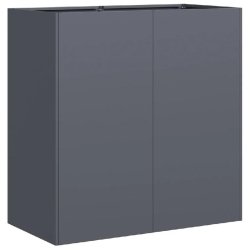 Helloshop26 - Jardinière moderne extérieure 80 x 40 x 80 cm robuste et esthétique en acier laminé à froid anthracite 02_0051500 02_0051500 - acie