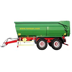 R 140 TAHK benne agricole à tandem monocoque - Romsan - capacité 14000 kg
