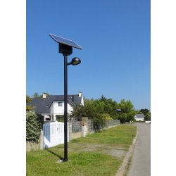 Lampadaire solaire urbain à LED en acier galvanisé thermolaqué de 3.5 m - 30 W / 3600 Lm - ARL-GL004