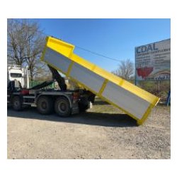 Plateau ridelle en acier ou aluminium - AP3.5-3 - Hauteur axe de préhension 1425 mm - Berce IPN 180 renforcée