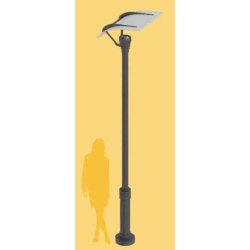 WS3 Modern Lantern - Art Metal - Mât d'éclairage public design moderne