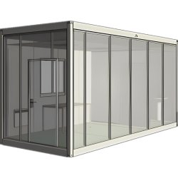 Bungalow de chantier flexspace / modulaire / base vie / ossature en métal