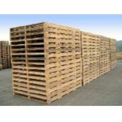 Palette en bois à chevrons - 2 entrées - Pour l'industrie des matériaux