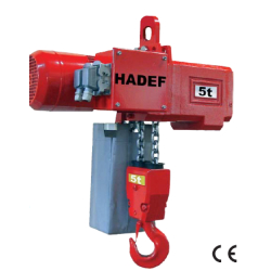 Palan électrique Hadef - capacité de 250 kg à 60 t - construction compacte et fabrication allemande