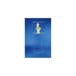 Vitrine colonne en plexiglas pour buste de Marianne Doriot - Hauteur totale 137 cm