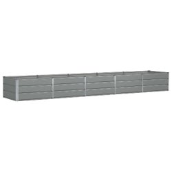 Helloshop26 - Jardinière moderne design industriel 400 x 80 x 45 cm pour intérieur extérieur en acier gris clair 02_0059193 - gris acier 3000240997525