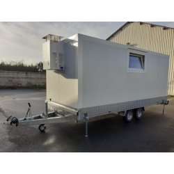 Remorque frigorifique double essieu 3000kg - RAPHA 23 - Dimensions intérieures 4m90 x 1m90 x 1m90