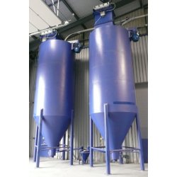 Silo mélangeur de poudre alimentaire ou non, capacité 10 à 120 m³