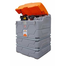Station gasoil Cube Outdoor Premium - Cuve à double paroi 1500L - Pompe électrique 230V - CEMO