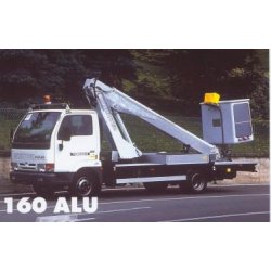 Location de nacelle élévatrice type 160 alu - Diesel - 4x2x2 - Charge utile 200 kg - Stabilisateur inclus