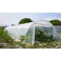 Serre tunnel maraîchère professionnelle à bâche enterrée - Longueur 6 m - TMC60010