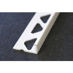 Profilés en PVC - Équerre PVC blanc H 10 mm L 2,50 ML - Code PEVC10