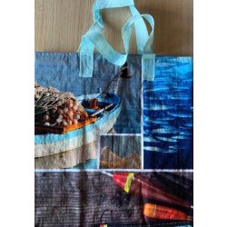 100 Sacs pour sortie de caisses réutilisables en PP tissé 100gr/m2, personnalisables - SSCPPTBC-EV01/1PCH