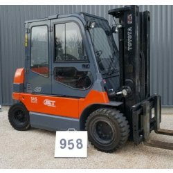 Chariot frontal électrique d'occasion Toyota 7FBMF45 - 4500kg - Mat Triplex - Hauteur 4700mm