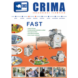 Ensacheuse flow pack CRIMA FAST - polyvalente, compacte, jusqu'à 35 paquets/min, pour films tous types