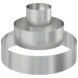 Helloshop26 - Cache-pot de jardin rond moderne extérieur 90 x 90 x 20 cm en acier galvanisé argent 02_0052280 - métal 3000237334623