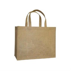 Sac cabas jute naturel 38,5+18x30,5cm - par 10