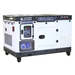 Groupe électrogène résidentiel et commercial 16 kVA insonorisé AVR - KÖNNER & SÖHNEN - 16-1E