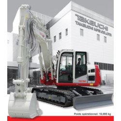 Pelle sur chenille  - Takeuchi TB2150 (Déport pied de flèche)
