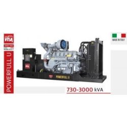 Powerfull - U modèles P780U à P2250U - groupes électrogènes industriels Visa - 730 à 3000 kVA