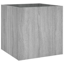 Helloshop26 - Jardinière bac lit surélevé plantes fleurs terrasse jardin sonoma 40 x 40 x 40 cm bois d'ingénierie gris 02_0038725 - gris Bois mass