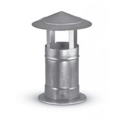 Sortie / déflecteur de toit - type chapeau - diamètre 125 mm - acier galvanisé - OxyGen Industry